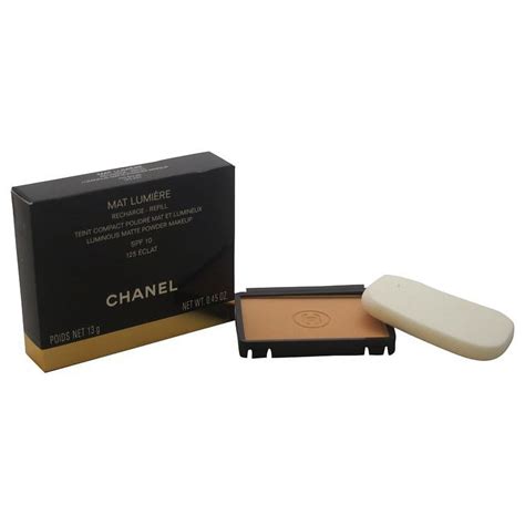 chanel mat lumiere 125 eclat|Mat Lumiere Luminous Matte Powder Makeup (Recharge)(Refill) .